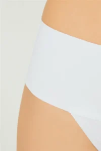 Cottonhill Laser Cut Flexible Non-Marking High Waist Thong 3 Pack Panties - 4 - Image 4