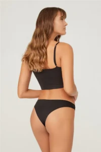 Cottonhill Basic Laser Cut Lace Detailed Brazilian 3 Pack Panties - 3 - Image 2