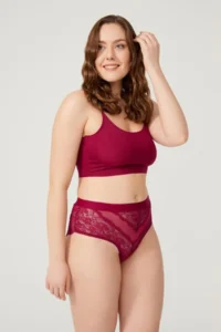 Cottonhill Lace Transparent Back Large Size Bikini Panties 3 Pack - Image 5