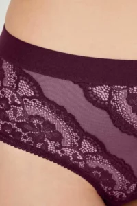 Cottonhill Lace Transparent Back Large Size Bikini Panties 3 Pack - Image 6