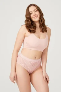 Cottonhill Lace Transparent Back Large Size Bikini Panties 3 Pack - Image 7