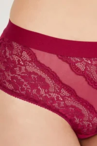 Cottonhill Lace Transparent Back Large Size Bikini Panties 3 Pack - Image 8