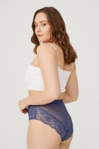 Cottonhill Lace Transparent Back Large Size Bikini Panties 3 Pack-2 - Image 8