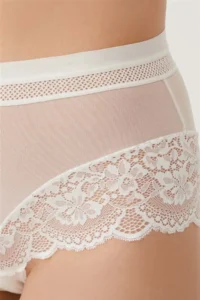 Cottonhill Lace Detailed Transparent Large Size Bikini Panties 3 Pack - Image 7