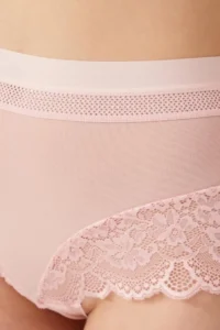 Cottonhill Lace Detailed Transparent Large Size Bikini Panties 3 Pack-2 - Image 5