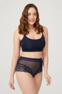 Cottonhill Lace Detailed Transparent Large Size Bikini Panties 3 Pack-2 - Image 6