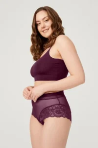 Cottonhill Lace Detailed Transparent Large Size Bikini Panties 3 Pack-2 - Image 8