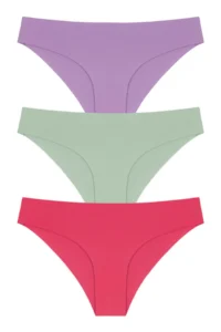 Cottonhill Laser Cutting Women Bikini Panties 3 Sets Paket-1