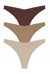 Cottonhill Laser Cutting Women Brezilya Panties 3 Sets Paket-2