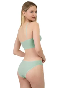Cottonhill Women Ribbed Camisole Brezilya Panties 5 Sets Paket - Image 4