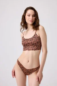 Cottonhill Basic Patterned Laser Cut Women's Brazilian Panties 6 Pack - Image 4