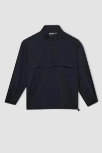 DeFacto Boy's Oversize Wide Fit Zipper Collar Parachute Long Sleeve Shirt - Image 7