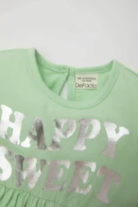 DeFacto Baby Girl Printed Short Sleeve Dress - Image 2