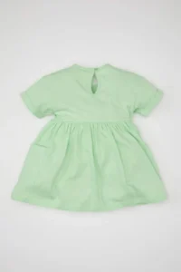 DeFacto Baby Girl Printed Short Sleeve Dress - Image 5