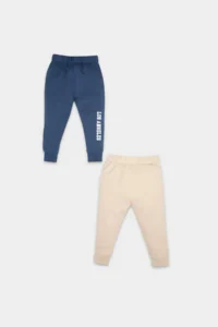 DeFacto Baby Boy Elastic Waist Printed 2-Piece Sweatpants 24AU