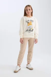 DeFacto Girl's Elastic Waist Jogger Sweatpants - Image 2