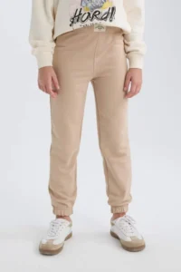 DeFacto Girl's Elastic Waist Jogger Sweatpants - Image 3