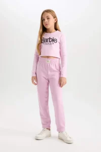 DeFacto Girl's Elastic Waist Jogger Sweatpants