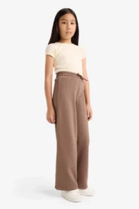DeFacto Girl's Wide Leg Sweatpants with Elastic Waist - Image 3