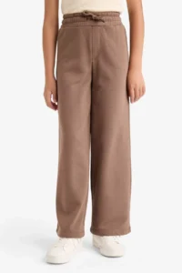 DeFacto Girl's Wide Leg Sweatpants with Elastic Waist - Image 4