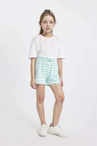 DeFacto Striped Shorts Girls' - Image 3