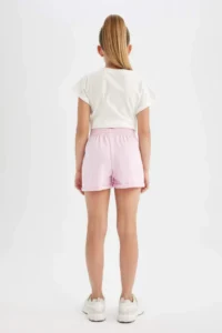 DeFacto Printed Elastic Waist Shorts Girls' - Image 5