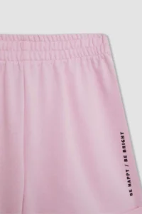 DeFacto Printed Elastic Waist Shorts Girls' - Image 7