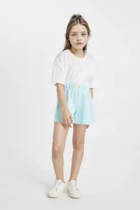 DeFacto Weaving Etiketli Shorts Girls'