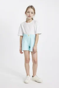 DeFacto Weaving Etiketli Shorts Girls' - Image 2