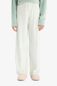 DeFacto Girl's Pajama Set Fleece Long Sleeve Top Long Bottom - Image 4
