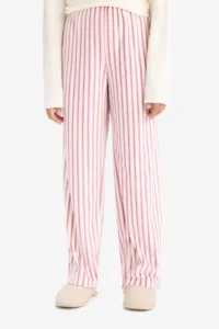 DeFacto Girl's Pajama Set Fleece Long Sleeve Top Long Bottom - Image 7
