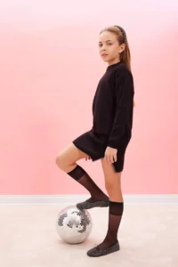 DeFacto Black Stone Knitwear Skirt Girls'