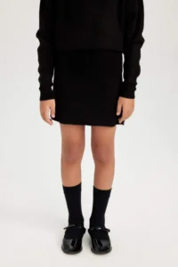 DeFacto Black Stone Knitwear Skirt Girls' - Image 6