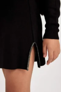 DeFacto Black Stone Knitwear Skirt Girls' - Image 7