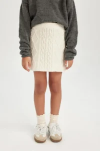 DeFacto Braided Knitwear Skirt Girls' - Image 6