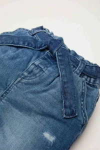 DeFacto Baby Girl Paperbag Double Leg Waist Elastic Pocket Jean Pants - Image 2