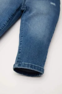 DeFacto Baby Girl Paperbag Double Leg Waist Elastic Pocket Jean Pants - Image 3
