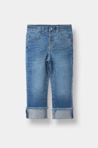 DeFacto Baby Girl Straight Fit Double Straight Leg Pocket Jean Pants
