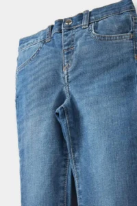 DeFacto Baby Girl Straight Fit Double Straight Leg Pocket Jean Pants - Image 2