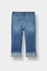 DeFacto Baby Girl Straight Fit Double Straight Leg Pocket Jean Pants - Image 3