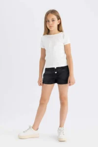 DeFacto Mom Fit Jeans Shorts Girls' - Image 2