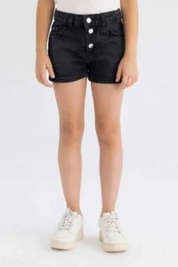 DeFacto Mom Fit Jeans Shorts Girls' - Image 4