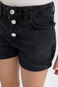 DeFacto Mom Fit Jeans Shorts Girls' - Image 5