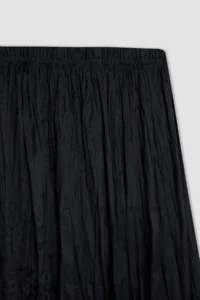 DeFacto A Cut Basic Plain Satin Maxi Skirt - Image 8