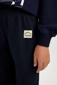 DeFacto Girl's Woven Labeled Elastic Waist Jogger Sweatpants - Image 5
