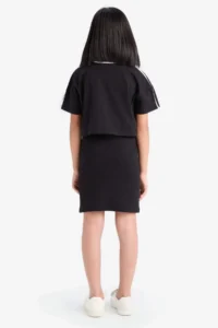 DeFacto Set of 2 Ribbed Camisole Dress Printed Short Sleeve T-Shirt Girls - Image 6