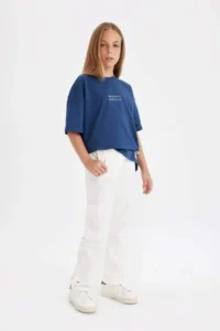 DeFacto Carrot Fit Carrot Cut Cargo Pocket Sweatpants Girls - Image 2