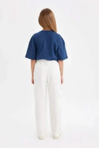 DeFacto Carrot Fit Carrot Cut Cargo Pocket Sweatpants Girls - Image 6