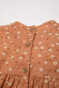 DeFacto Baby Girl Floral Long Sleeve Buttoned Twill Dress - Image 3