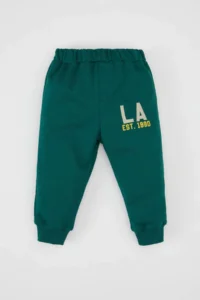 DeFacto Baby Boy Elastic Waist Printed School Sweatpants - Image 3